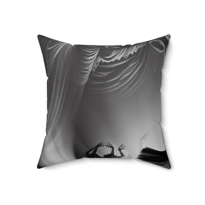 "Dance in the Spotlight". - The Alien Spun Polyester Square Pillow