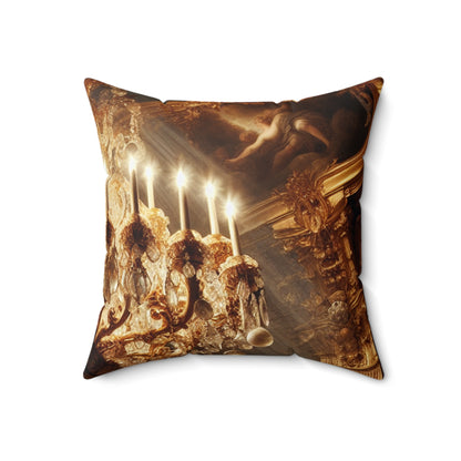 "Heavenly Splendor" - The Alien Spun Polyester Square Pillow Baroque Style