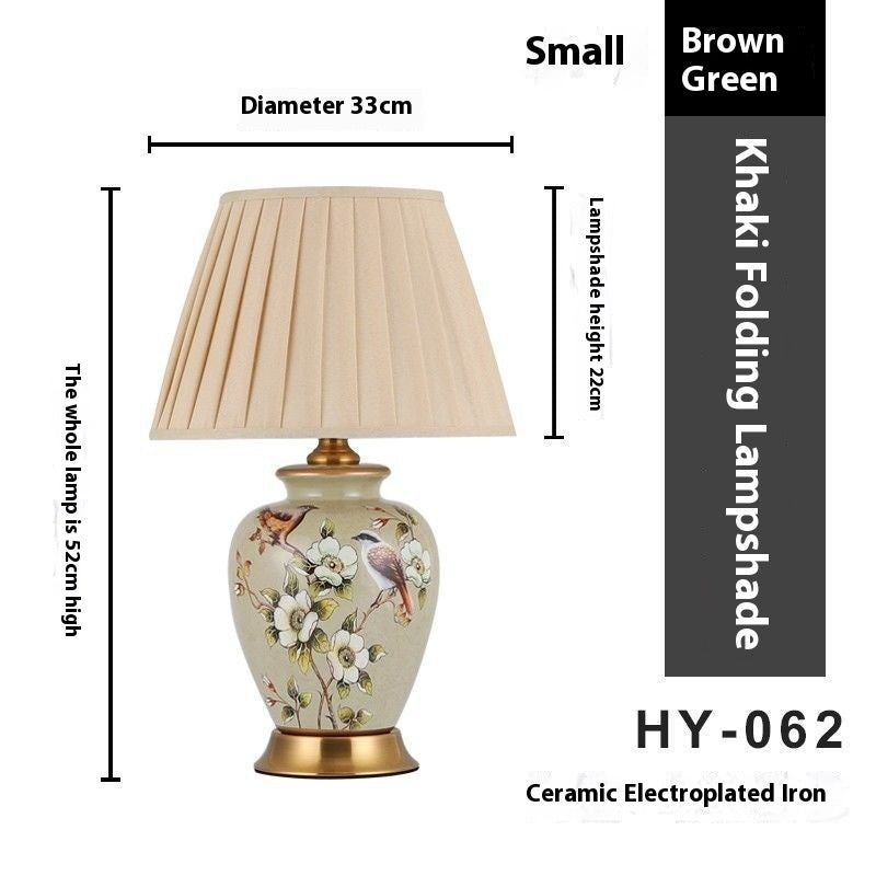 Ceramic Table Living Room Bedroom Study Bedside Lamp