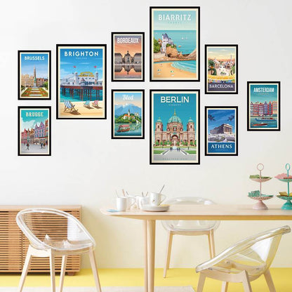 Affiche de voyage Ville Pays-Bas Chambre à coucher de haute qualité