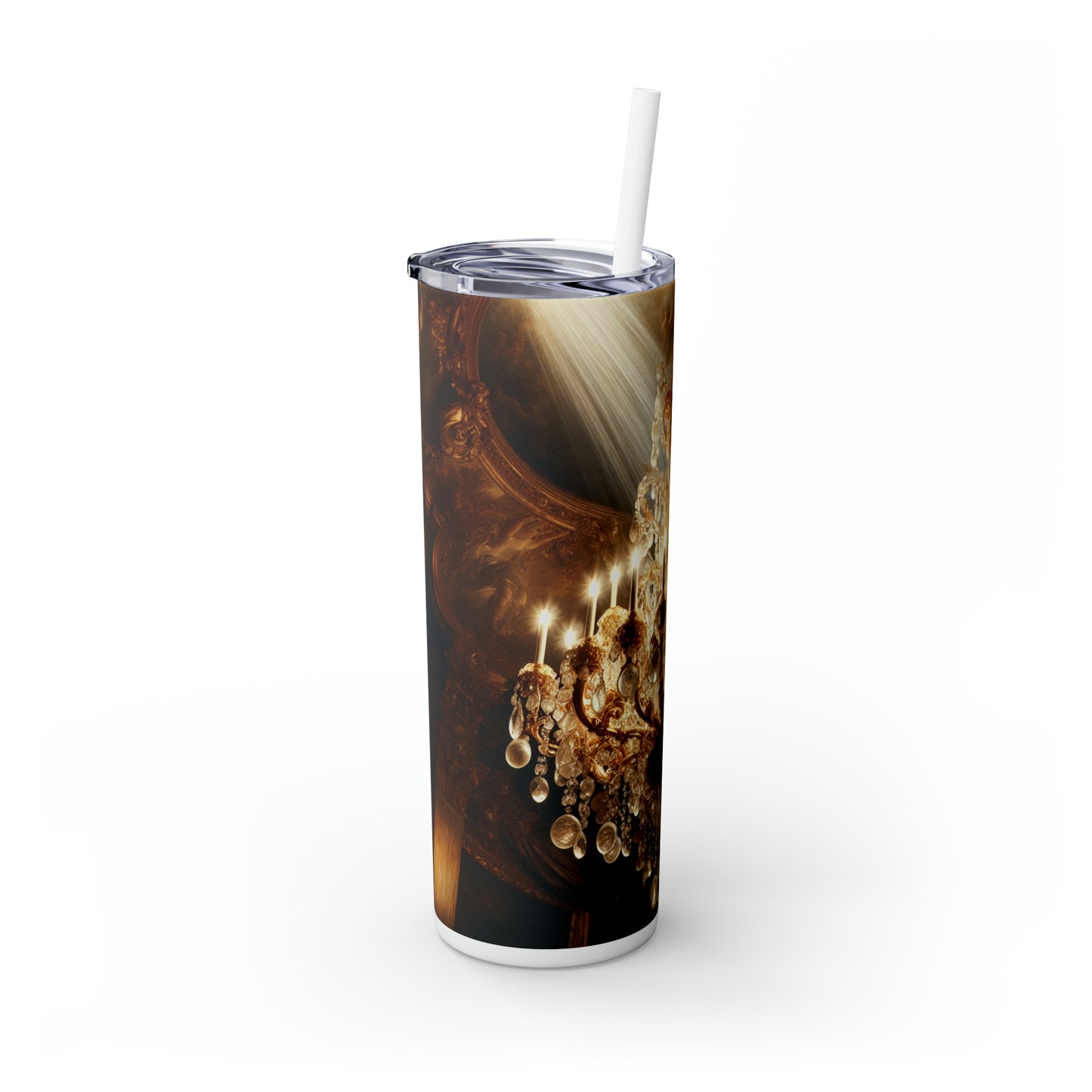 "Heavenly Splendor" - The Alien Maars® Skinny Tumbler avec paille 20oz Style baroque