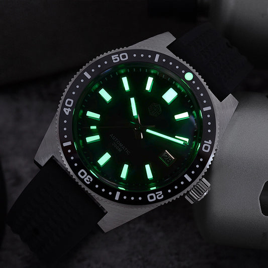 Submersible Mechanical Watch Waterproof Sapphire Bubble Mirror Watch