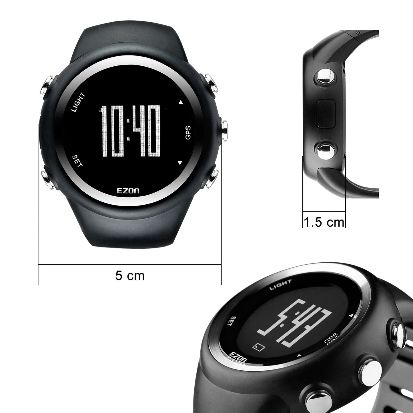 Outdoor Sports Watch GPS Pedometer Waterproof Distance Pace