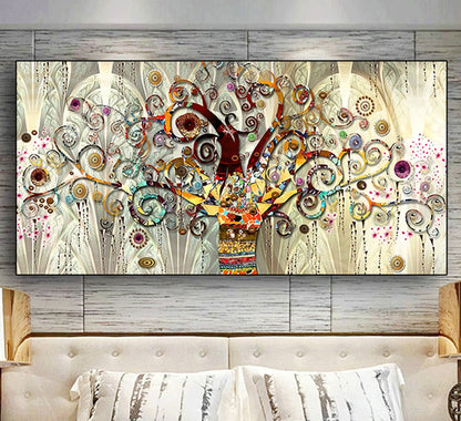 Tree of Life Decorative Painting Gustaf Abstract Art Entrance Bedroom Living Room Painting Core