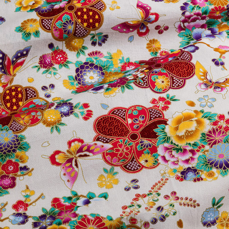 Japanese Style Bronzing Fabric Japanese Style Japanese Cotton Printed Patchwork Diy Chinese Style Hanfu Clothing Fabric Cotton Cloth