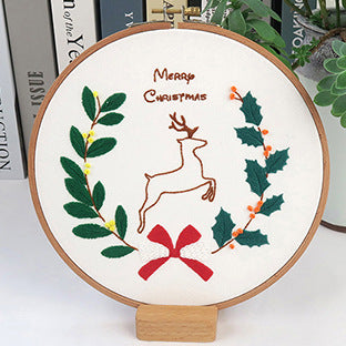 Original Christmas Embroidery Diy Handmade Creative Novice Beginner Basic Three-Dimensional European Embroidery Material Package