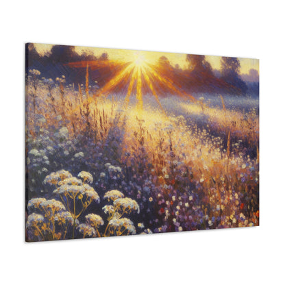 "Wildflower Sunrise" - The Alien Canva Impressionism Style