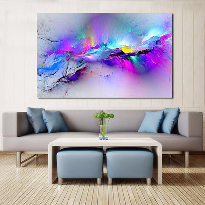 Micro Spray Living Room Home Abstract Oilcloth Painting Colorful Cloud Sail Decoration