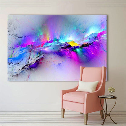 Micro Spray Living Room Home Abstract Oilcloth Painting Colorful Cloud Sail Decoration