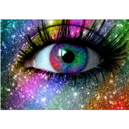 5d Diamond Painting Diy Diamond Embroidered Full Diamond Color Eyes