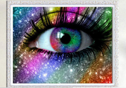 5d Diamond Painting Diy Diamond Embroidered Full Diamond Color Eyes