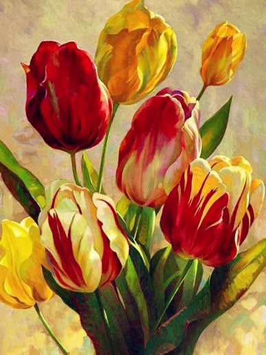 Tulip DIY Full Diamond Decoration Diamond Painting