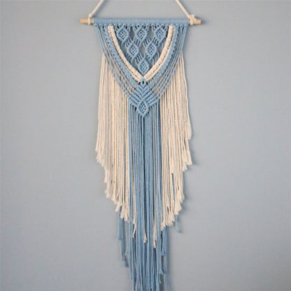 Hand-Woven Cotton Rope Tapestry Wall Decoration Wall Decoration Cotton Rope Tassel Ornaments