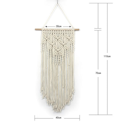 Wall Hangingr Pattern Tapestry Pendant Decoration Wave Wall Handmade Butterfly Simian Weaving