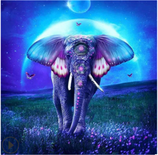 5d Diamond Painting Explosion Style Elephant Series Masonry Sticker Diamond Painting