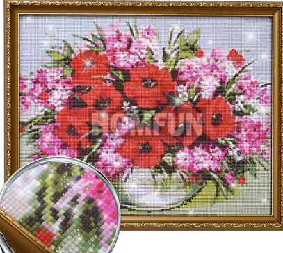 5D Diamond Painting Rose mit Schmetterling