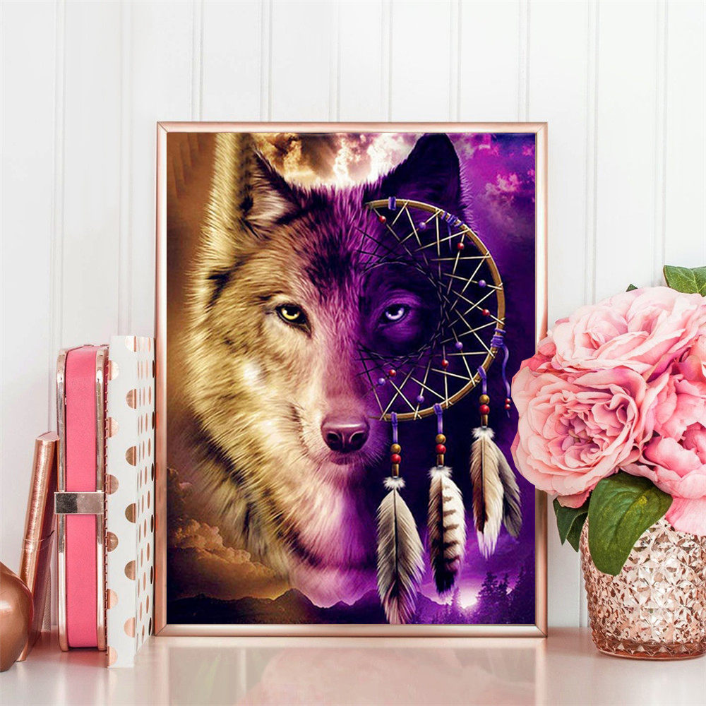 Diy Diamond Painting Full Square Or Round Wolf Diamond Painting