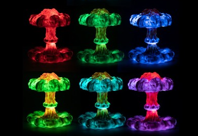 Mushroom Cloud Creative Led Table Lamp Infinite Three-Tone Light Eye Protection Lamp