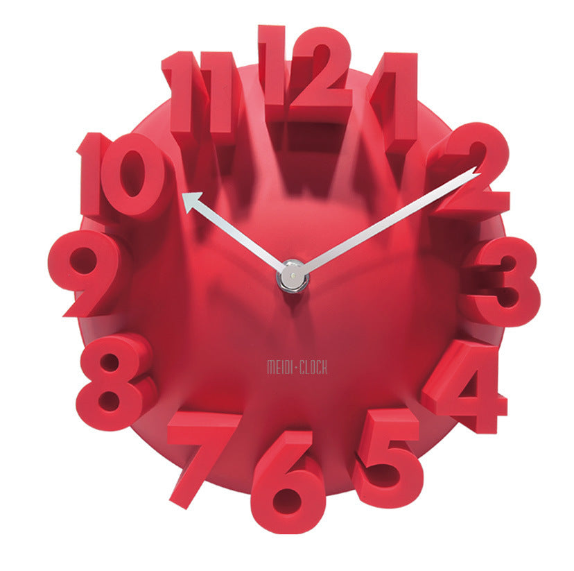 Three-dimensional Clock Creative 3D Digital Clock Art Wall Clock Factory Direct MD8809