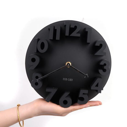 Three-dimensional Clock Creative 3D Digital Clock Art Wall Clock Factory Direct MD8809