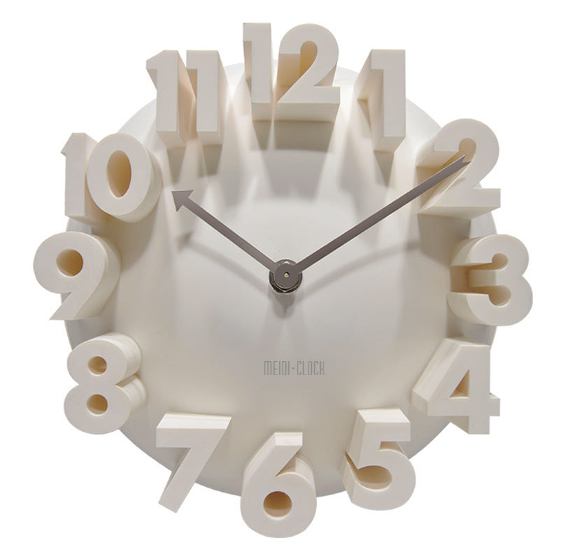 Three-dimensional Clock Creative 3D Digital Clock Art Wall Clock Factory Direct MD8809