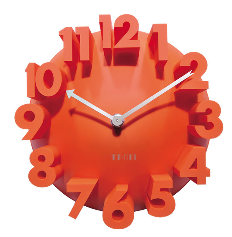 Three-dimensional Clock Creative 3D Digital Clock Art Wall Clock Factory Direct MD8809