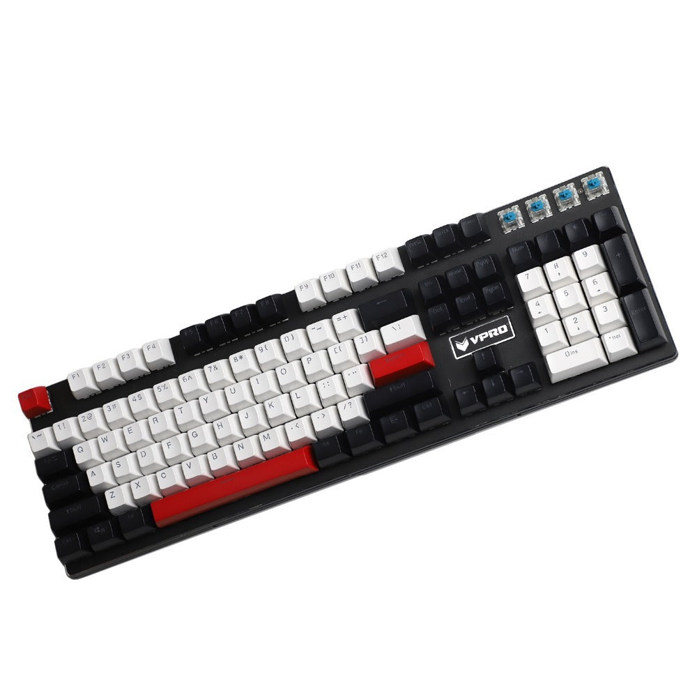 Capuchons de clavier mécanique en matériau ABS, 104 touches, hauteur SA