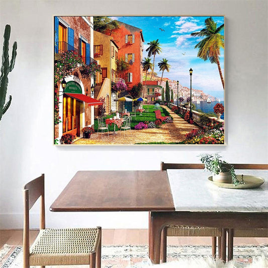 5D Diamond Painting Full Square Scenic Seaside Embroidery Sale Diamon