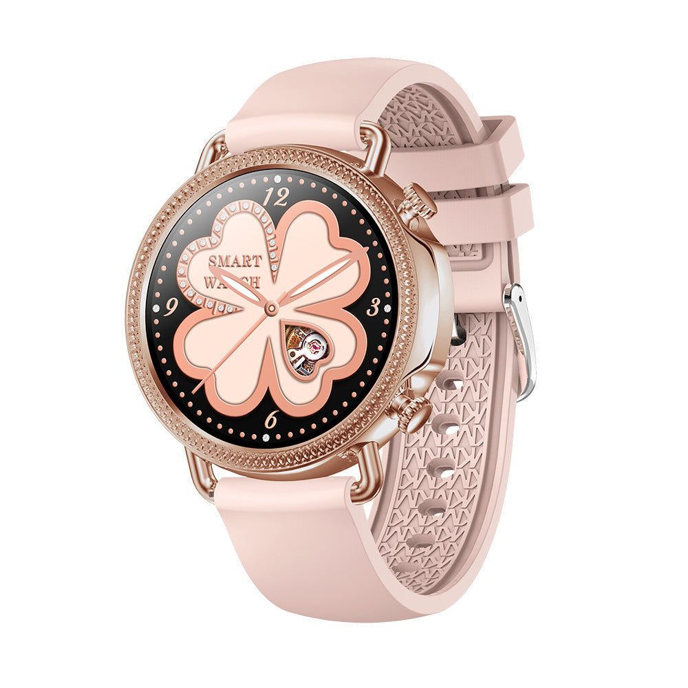 Reloj inteligente para mujer, círculo completo, tacto completo, control de temperatura corporal, dial de empuje personalizado