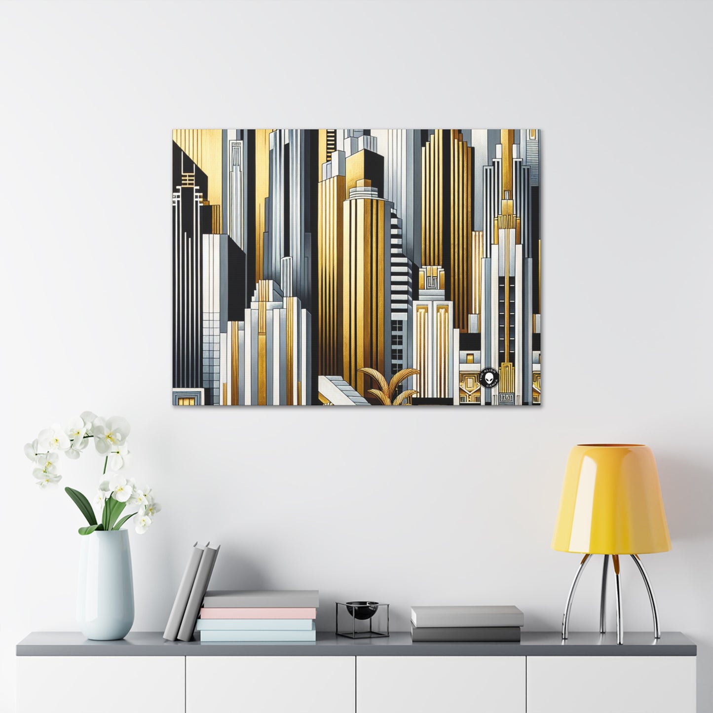 "Artistic Deco Dreamscape" - L'Alien Canva Art Déco