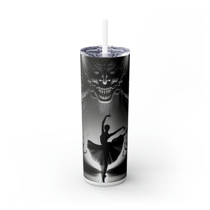 "Dance in the Spotlight". - The Alien Maars® Skinny Tumbler with Straw 20oz