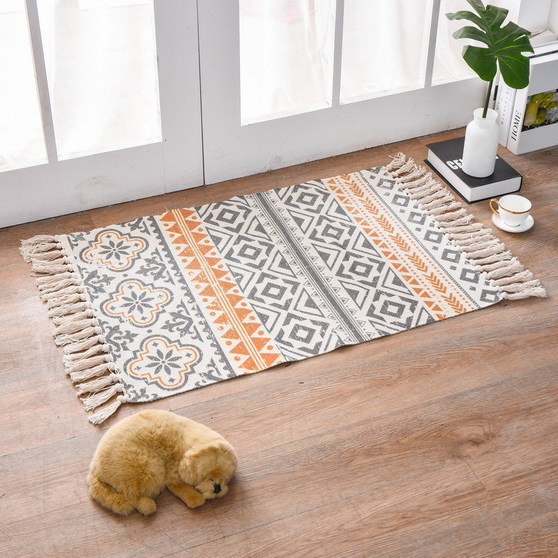 Anti-slip tassel mat