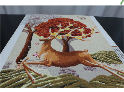 Deer and Tree Diamond Painting