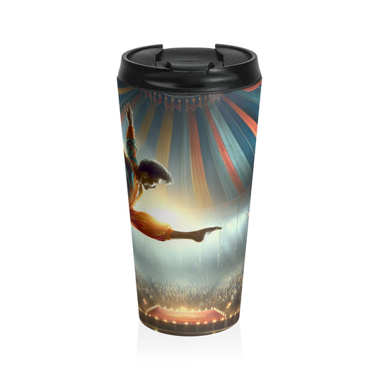 "The Aerial Acrobat" - The Alien Stainless Steel Travel Mug Photorealism