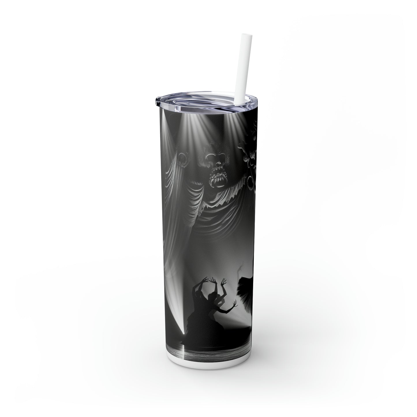 "Dance in the Spotlight". - The Alien Maars® Skinny Tumbler with Straw 20oz