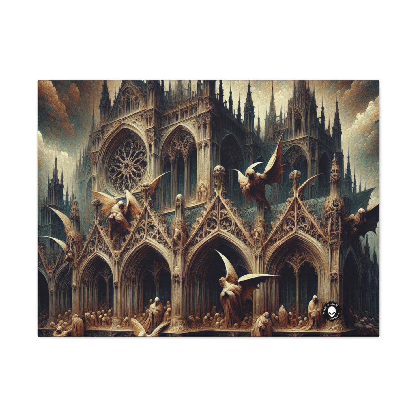 - The Alien Canva Gothic Art