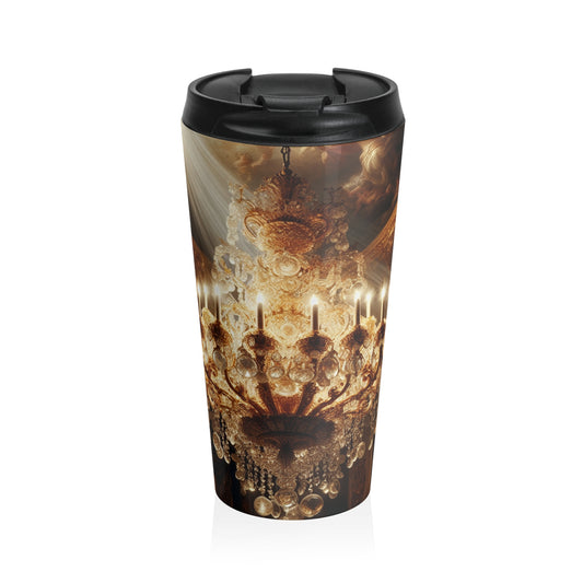 "Heavenly Splendor" - Taza de viaje de acero inoxidable estilo barroco The Alien