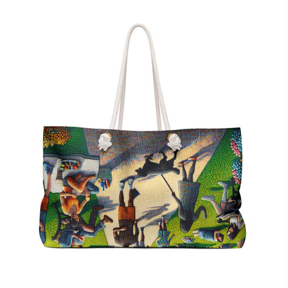 "Dotty Cityscape" - Le style pointillisme du sac Alien Weekender