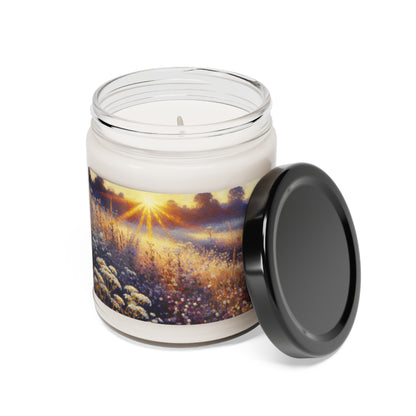 "Wildflower Sunrise" - Vela de soja con aroma a alienígena, 9 oz, estilo impresionista