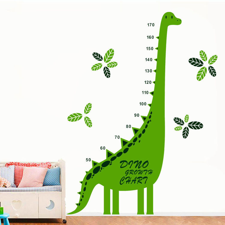 Dinosaur height stickers wall stickers children's room stickers hand-painted carved