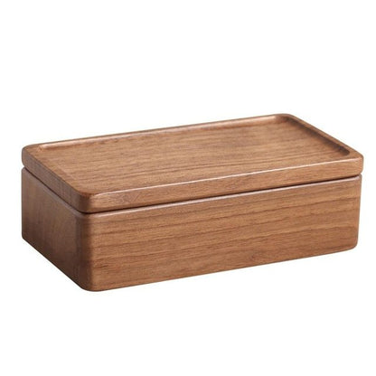 Caja de joyería pequeña de madera magnética de lujo, organizador de almacenamiento, collar de terciopelo de madera de viaje, estuche de joyería para anillo y pendientes 