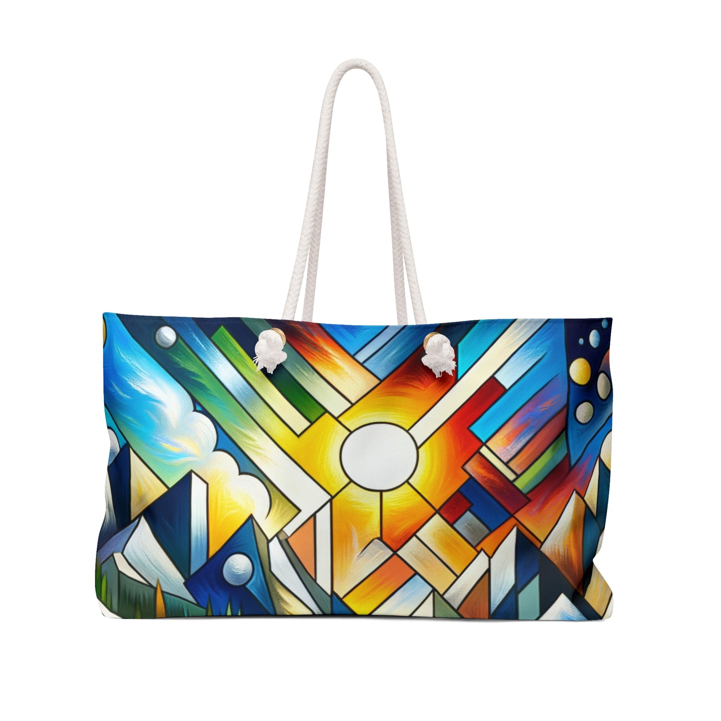 "Naturalismo cúbico" - El bolso de fin de semana Alien estilo cubismo