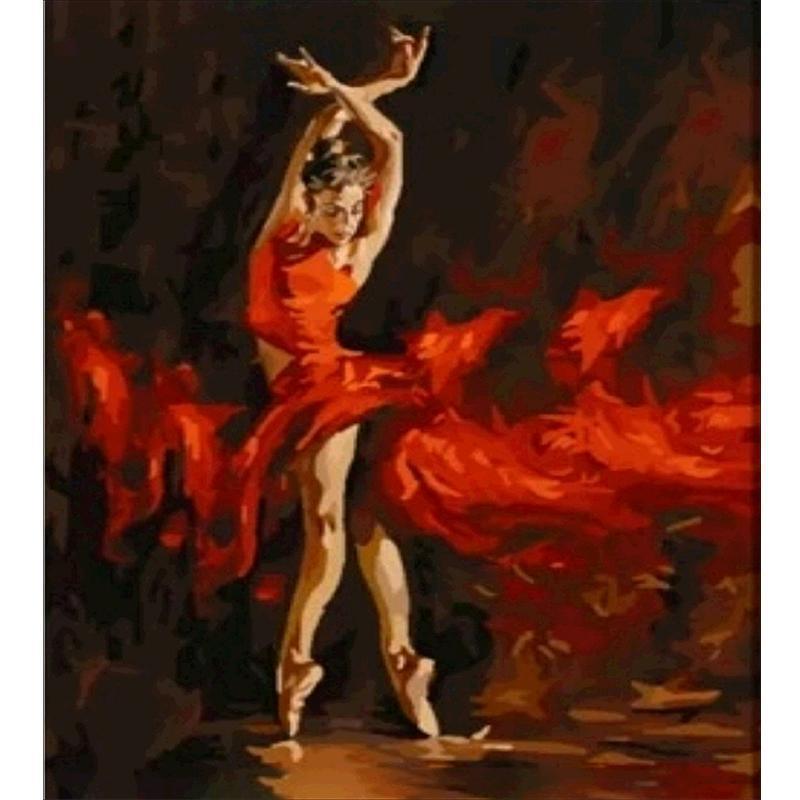 5D Diamond Painting - Ballerina In Red