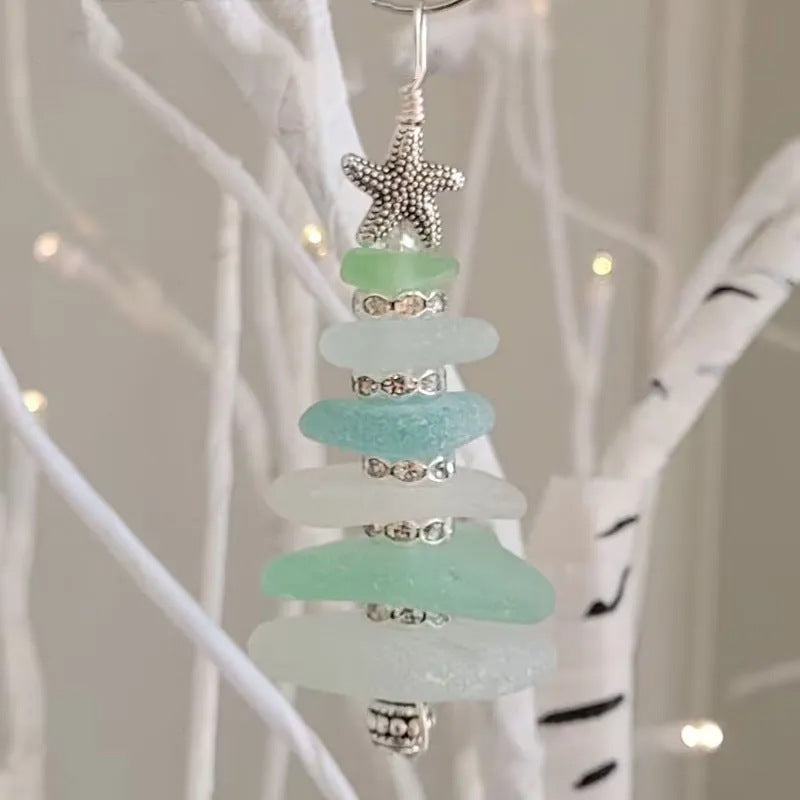 Marine Christmas Tree Decoration Pendant Christmas Sea Glass Hanging