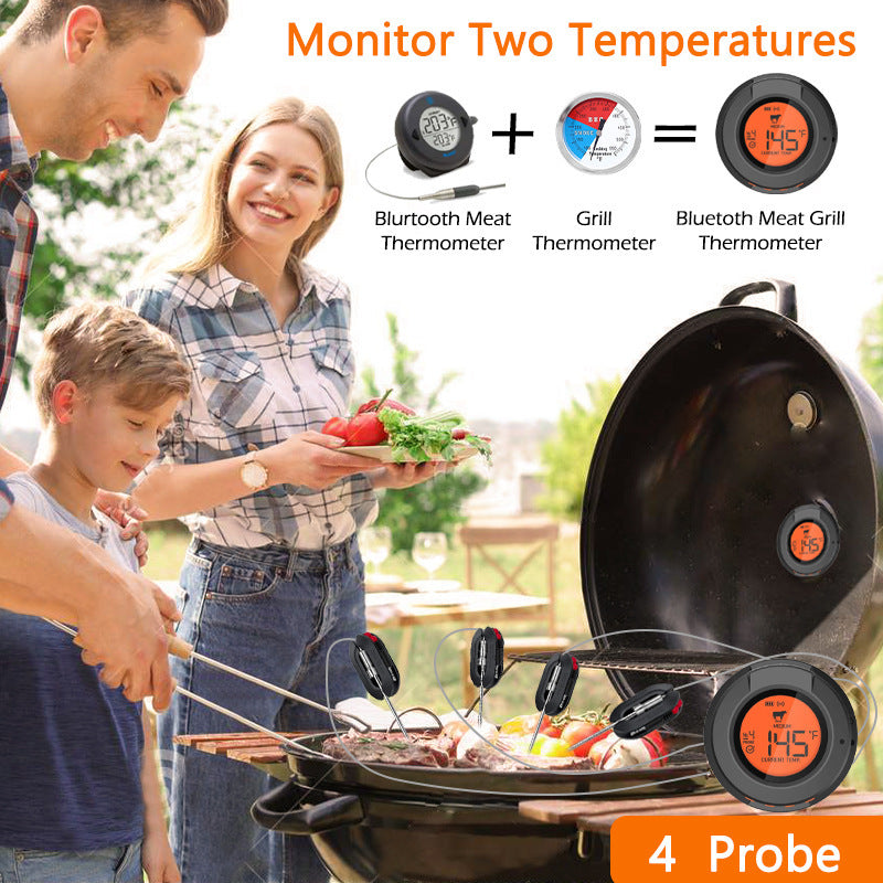 Thermomètre de four à Barbecue sans fil Bluetooth, Double sonde, cuisson électronique numérique pour BBQ