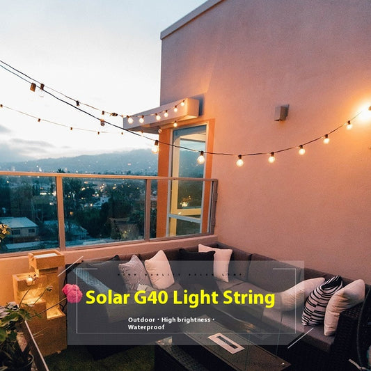 Solar Retro Outdoor Camping Atmosphere Halloween Decorative String Lights