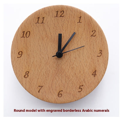 Solid Wood Clock Decoration Living Room Modern Minimalist