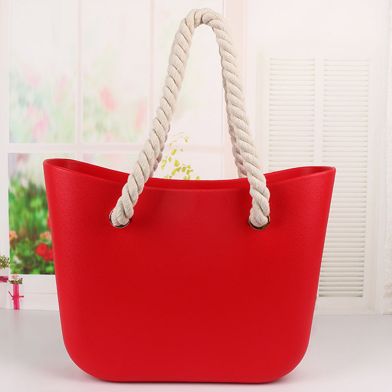 Bolso de playa a la moda para mujer Jelly Portable