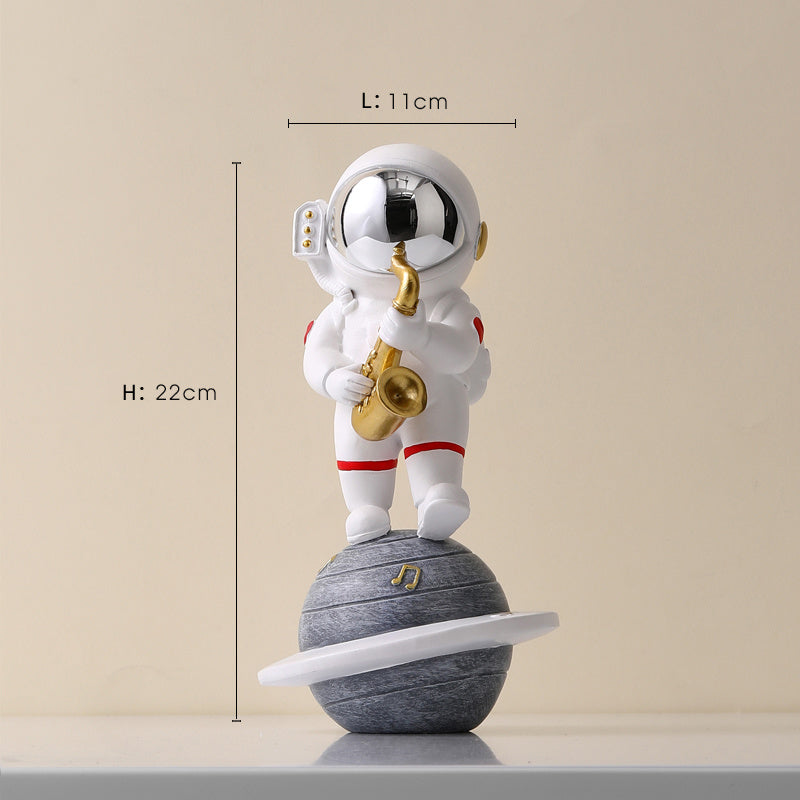 Accessoires de décoration pour la maison, Figurines d'astronautes nordiques en résine