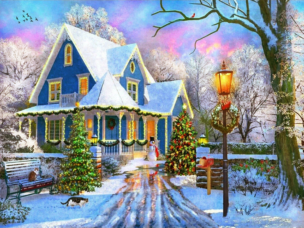 5D Diamond Painting Winter Landscape  Embroidery